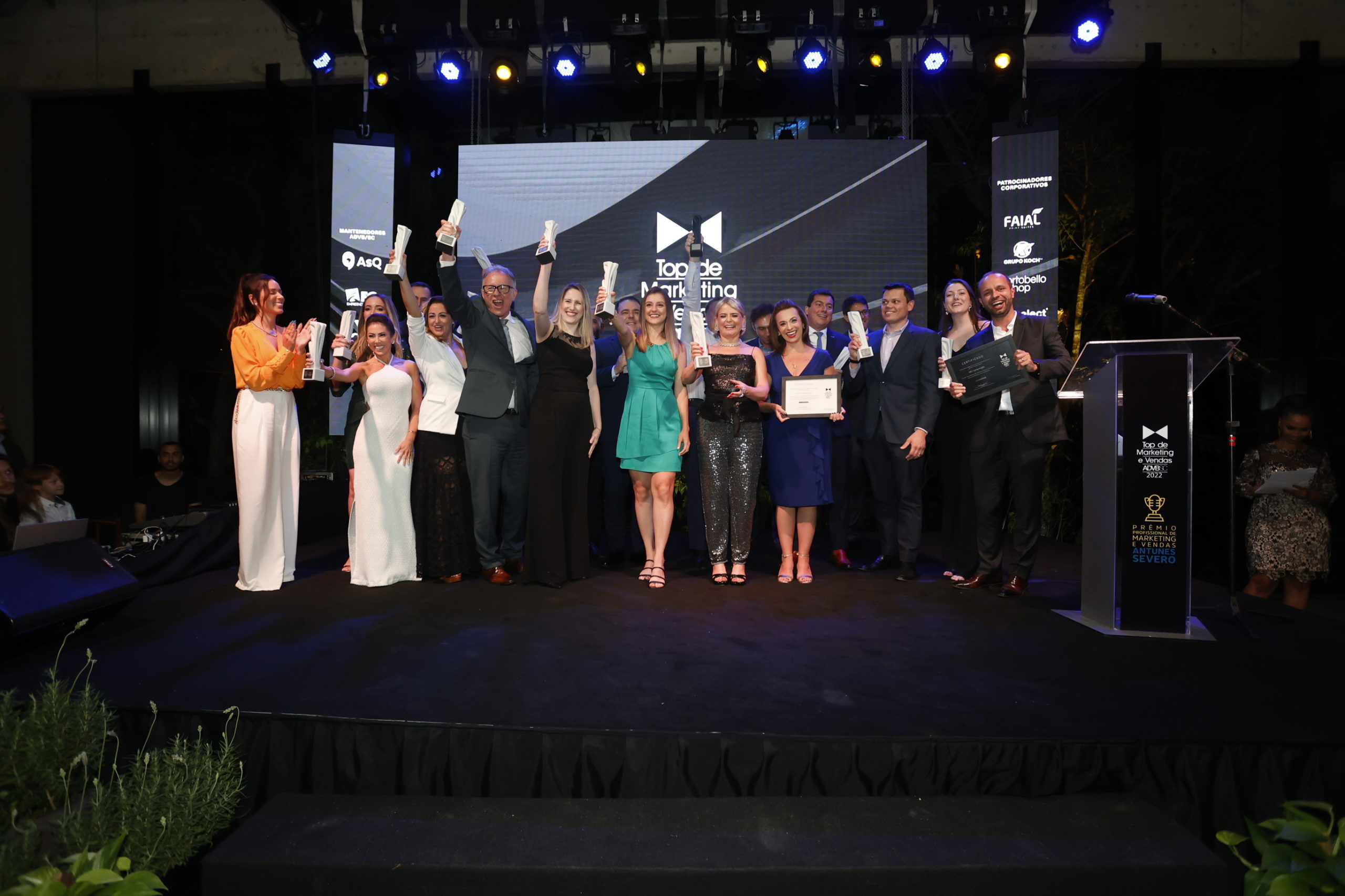 Marketing catarinense em destaque: ADVB/SC entregou para 15 empresas o Prêmio Top de Marketing e Vendas