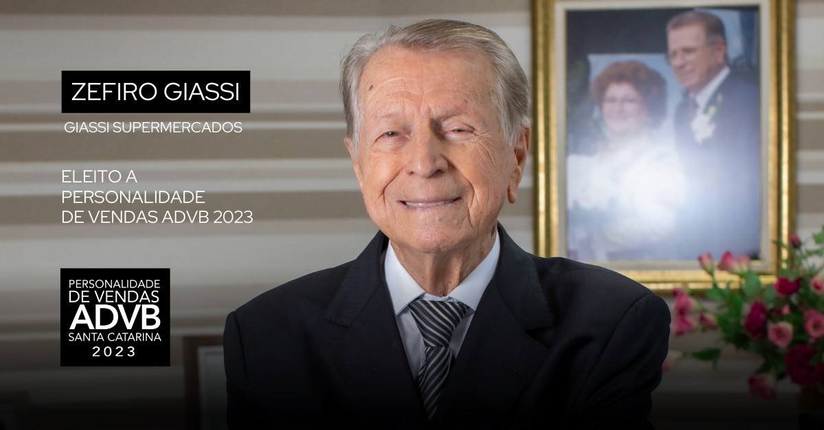 Zefiro Giassi é eleito Personalidade de Vendas 2023 da ADVB/SC