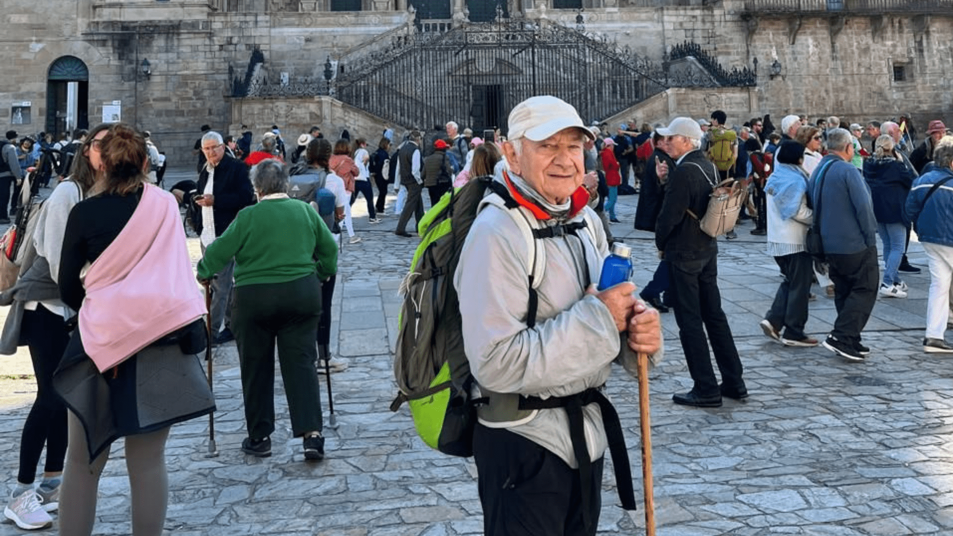 Vicente Donini em viagem para Santiago de Compostela