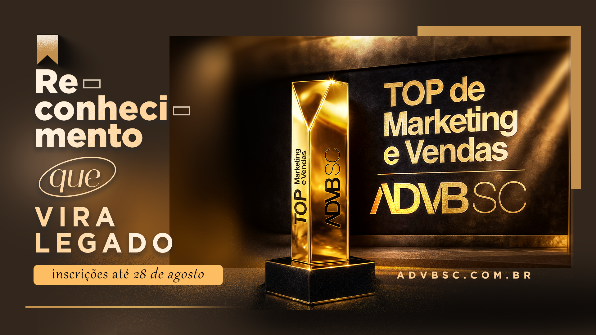 ADVB/SC abre inscrições para a edição histórica de 40 anos do Top de Marketing e Vendas